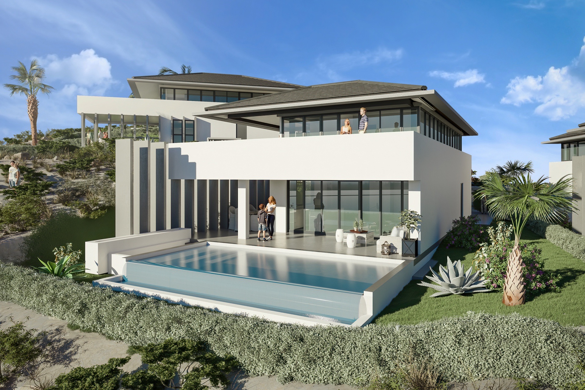 Holland House - Blue Bay - on a cliff with a phenomenal sea view